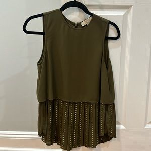 Michael Kors Green sleeveless tank top